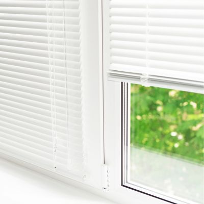 Window blinds - closed and half-closed
